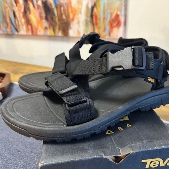 Teva Black Hurricane Verge Black Hiking Sandals Men\'s Size 14 main image 5